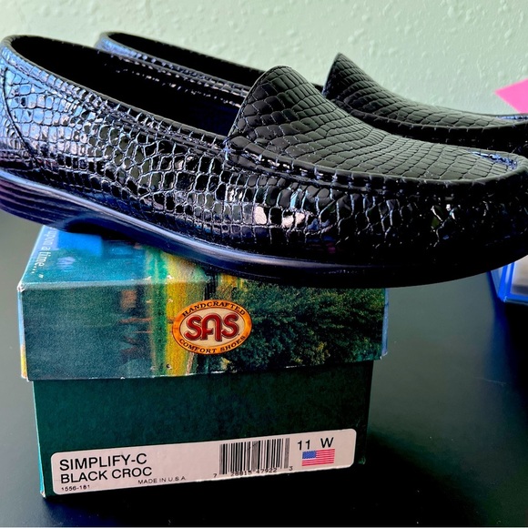 SAS Simplify - Everyday Croc Black Loafer - 11 Wide - Picture 8 of 8